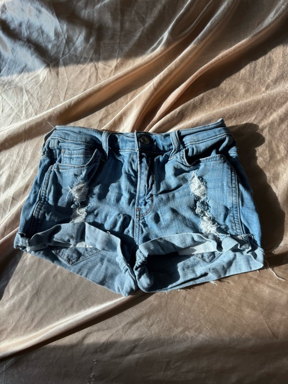 Hollister Denim Women’s Shorts - Light Blue